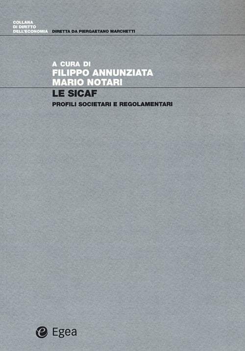 Cover of SICAF. Profili societari e regolamentari