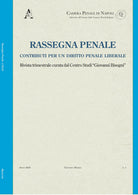 Cover of Rassegna penale. Contributi per un diritto penale liberale