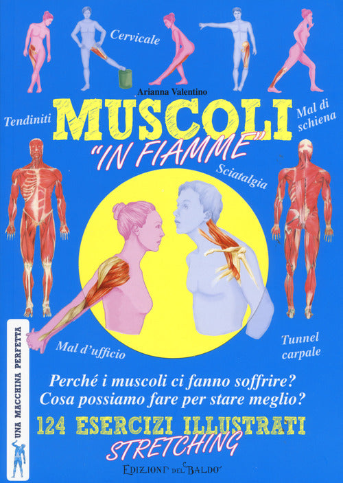 Cover of Muscoli «in fiamme». 124 esercizi illustrati stretching. Una macchina perfetta