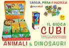Cover of gioca cubi. Animali e dinosauri