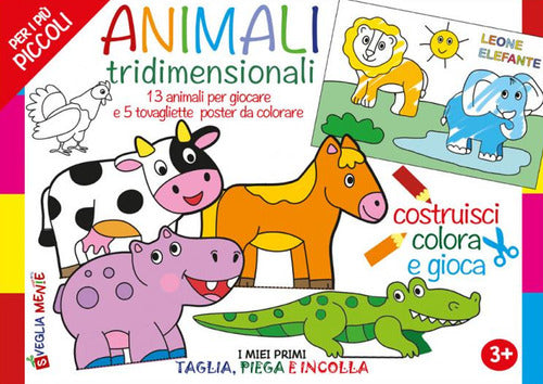 Cover of Macchine tridimensionali. 12 macchine per giocare e 5 tovagliette-poster da colorare