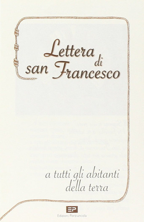 Cover of Lettera di san Francesco a tutti gli abitanti della terra