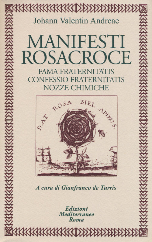 Cover of Manifesti rosacroce. Fama fraternitatis-Confessio fraternitatis-Nozze chimiche