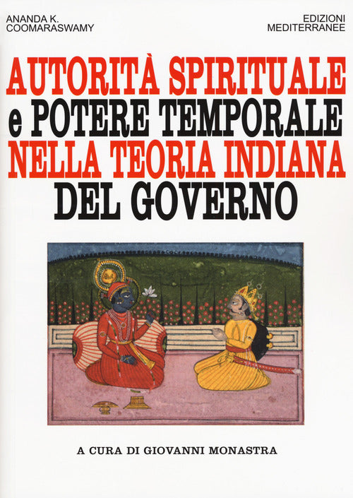 Cover of Autorità spirituale e potere temporale nella teoria indiana del governo