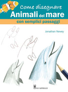 Cover of Come disegnare animali del mare con semplici passaggi