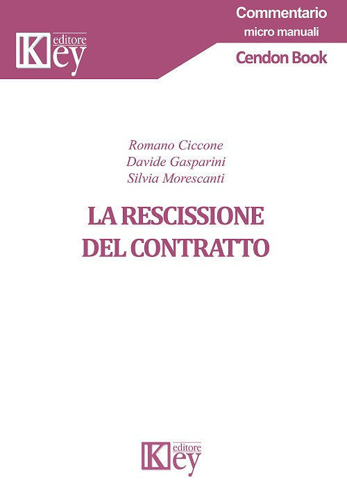 Cover of rescissione del contratto