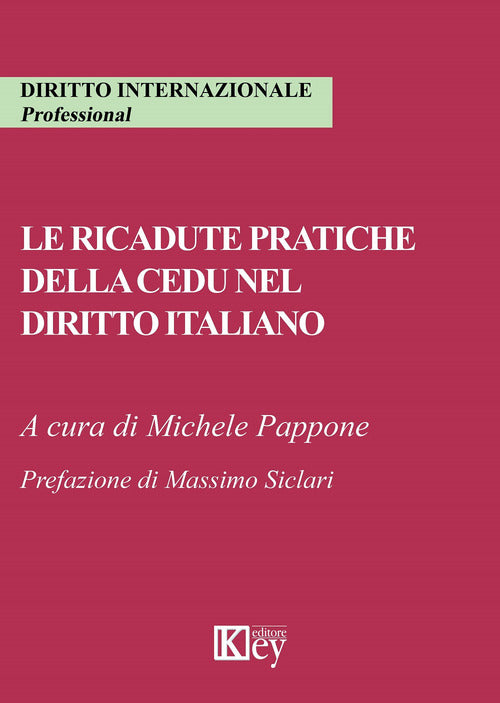 Cover of ricadute pratiche della CEDU nel diritto italiano