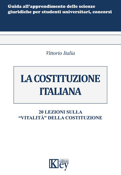 Cover of Costituzione italiana. 20 lezioni sulla «vitalità» della Costituzione