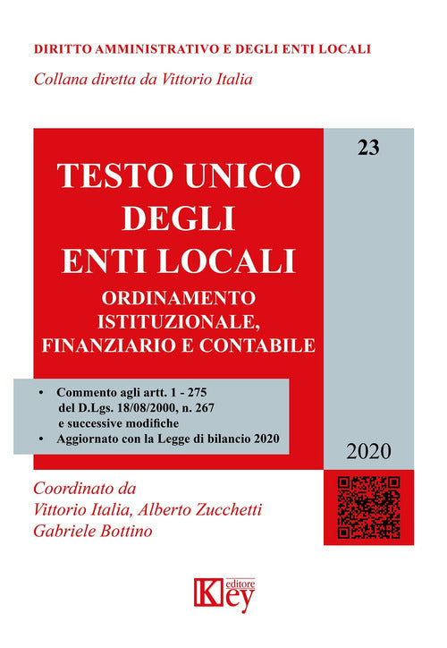 Cover of Testo unico degli enti locali. Ordinamento istituzionale, finanziario e contabile