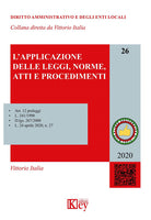Cover of applicazione delle leggi, norme, atti e procedimenti