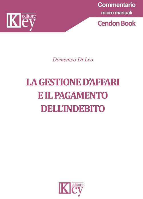 Cover of gestione d'affari e il pagamento dell'indebito