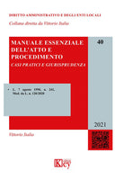 Cover of Manuale essenziale dell'atto e procedimento. Casi pratici e giurisprudenza