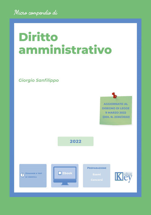 Cover of Micro compendio di diritto amministrativo