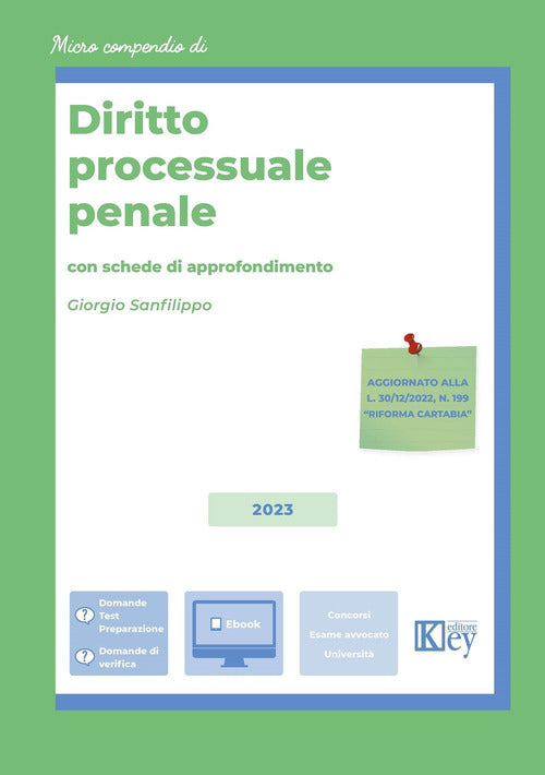 Cover of Diritto processuale penale