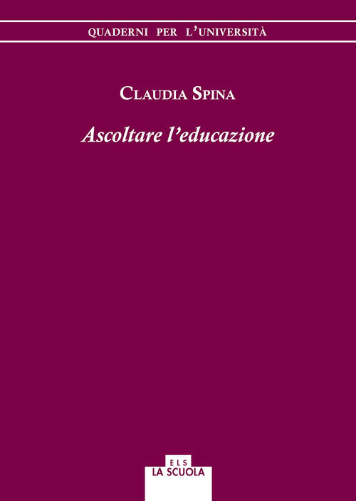 Cover of Ascoltare l'educazione