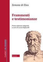 Cover of Frammenti e testimonianze. Testo greco a fronte