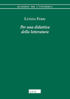 Cover of Per una didattica della letteratura