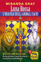Cover of Luna Rossa. L'oracolo degli animali sacri. Beasts of albion oracle cards