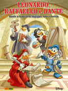 Cover of Leonardo, Raffaello, Dante raccontati da Topolino