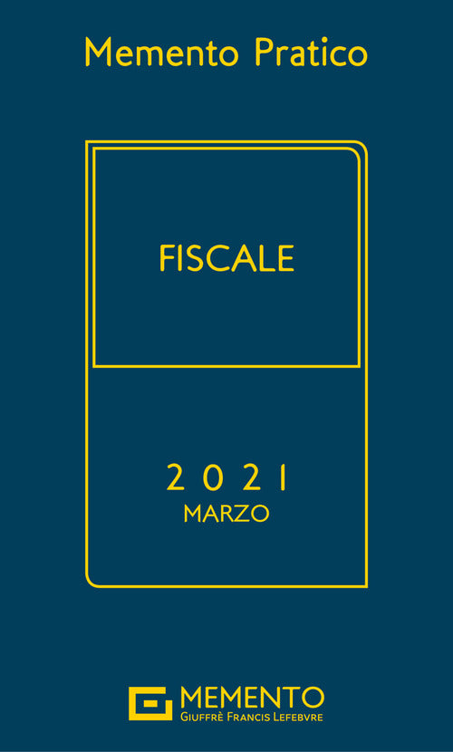 Cover of Memento pratico fiscale 2021. Marzo