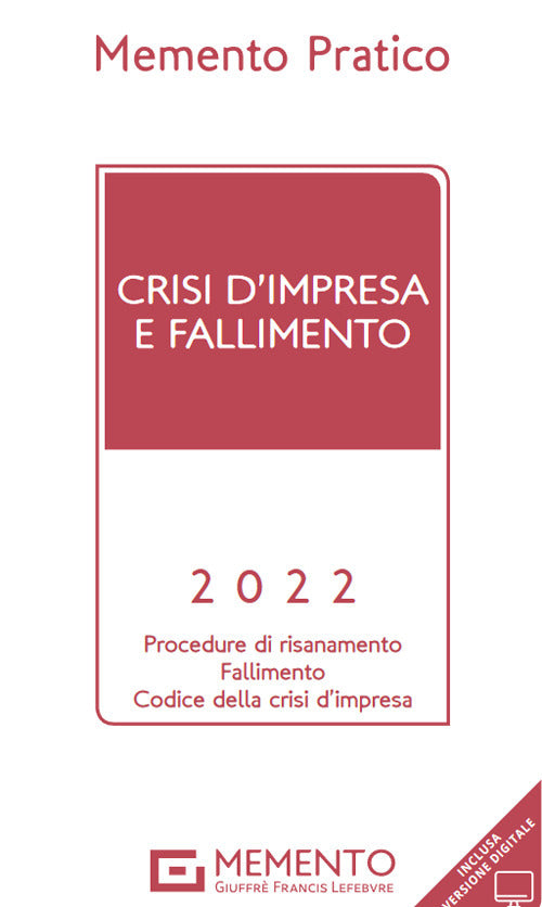 Cover of Memento pratico. Crisi d'impresa e fallimento 2022