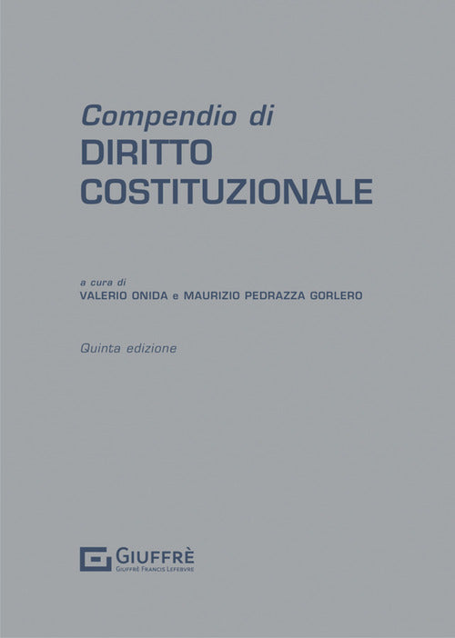 Cover of Compendio di diritto costituzionale