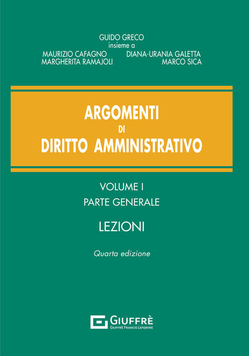Cover of Argomenti di diritto amministrativo