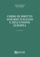 Cover of Corso di diritto agrario italiano e dell'Unione europea