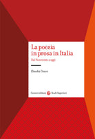 Cover of poesia in prosa in Italia. Dal Novecento a oggi