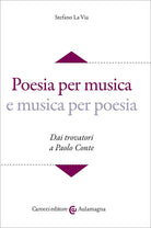 Cover of Poesia per musica e musica per poesia. Dai trovatori a Paolo Conte