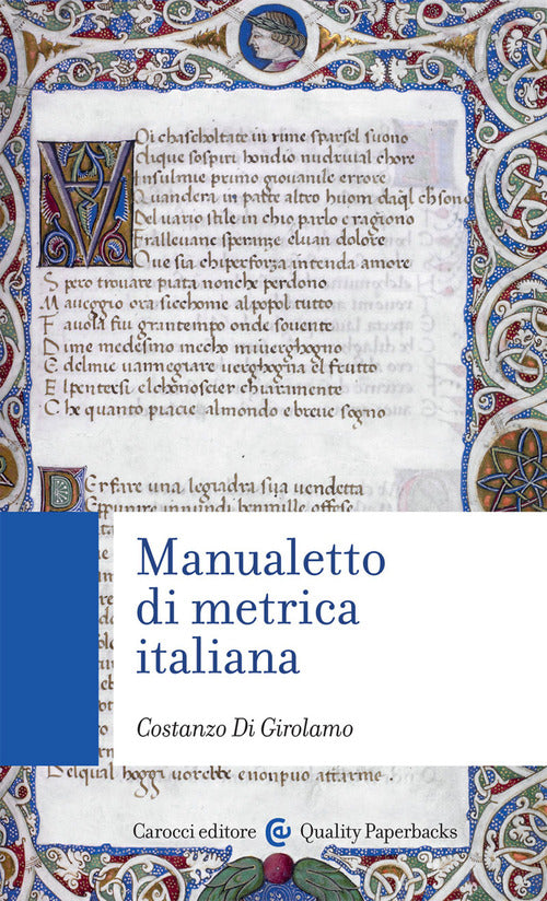 Cover of Manualetto di metrica italiana