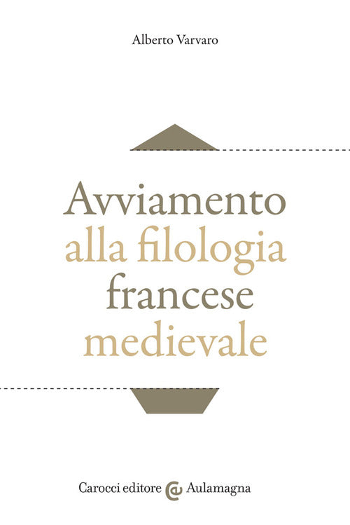 Cover of Avviamento alla filologia francese medievale