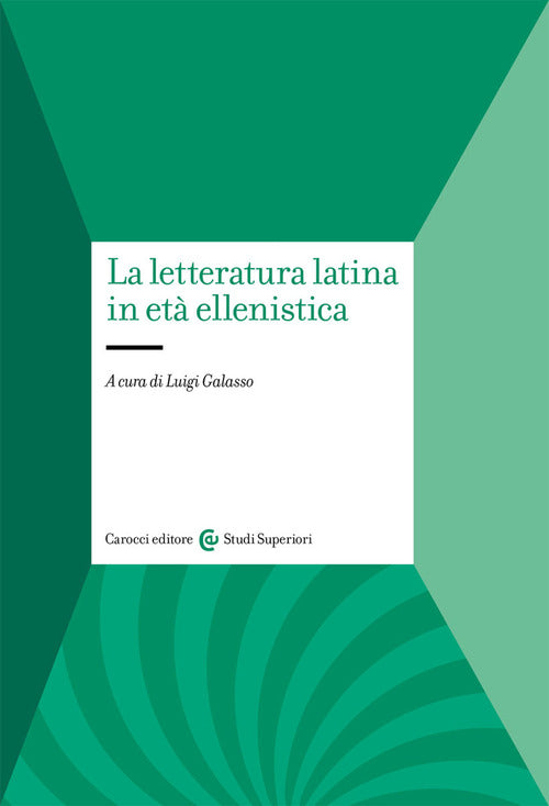 Cover of letteratura latina in età ellenistica