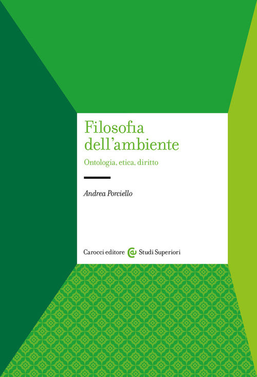 Cover of Filosofia dell'ambiente. Ontologia, etica, diritto