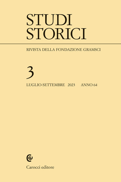 Cover of Studi storici