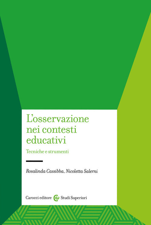 Cover of osservazione nei contesti educativi. Tecniche e strumenti