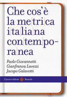 Cover of Che cos'è la metrica italiana contemporanea