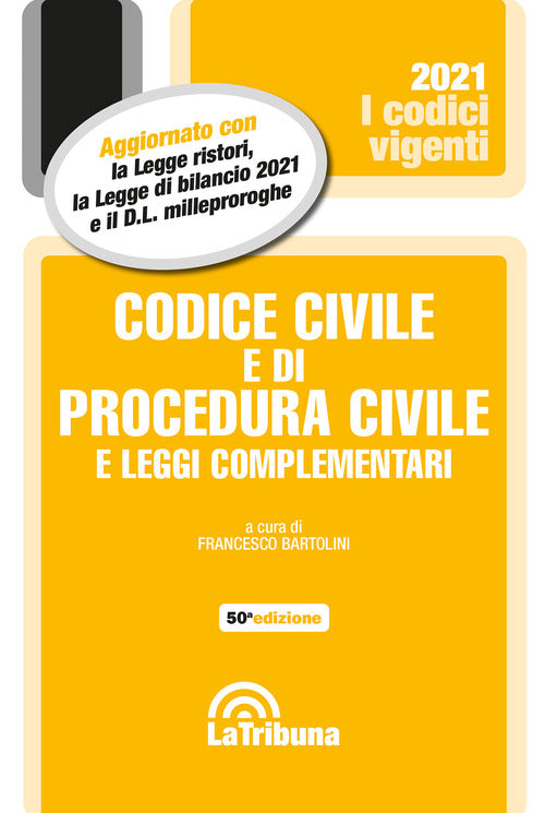 Cover of Codice civile e di procedura civile e leggi complementari