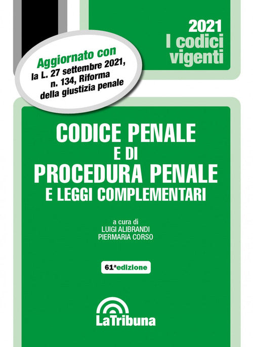 Cover of Codice penale e di procedura penale e leggi complementari