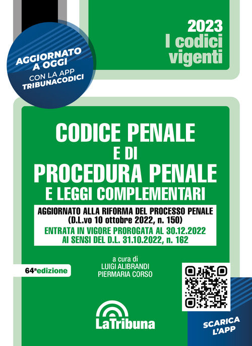 Cover of Codice penale e di procedura penale e leggi complementari