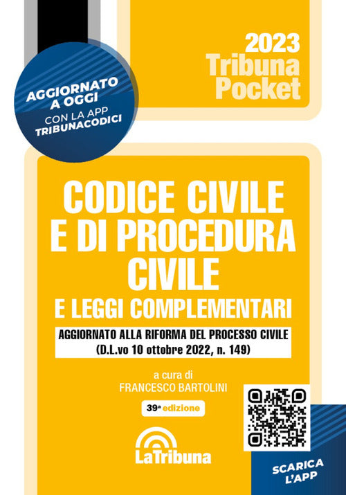 Cover of Codice civile e di procedura civile e leggi complementari