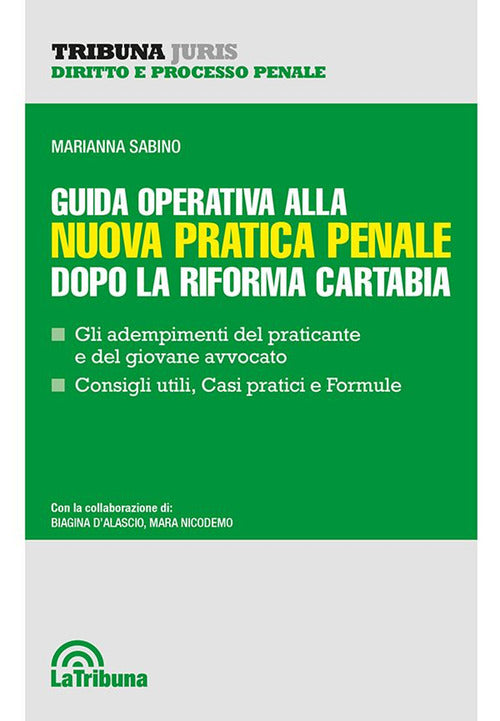 Cover of Guida operativa alla nuova pratica penale dopo la riforma Cartabia