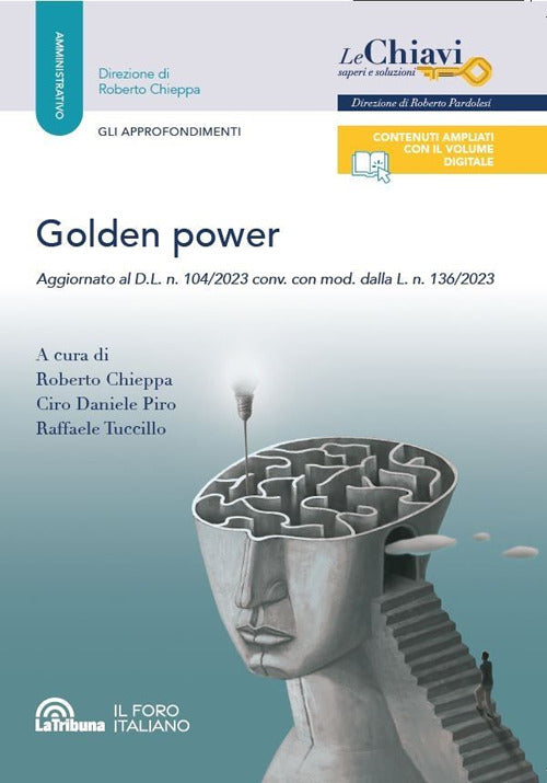 Cover of Golden power. Aggiornato al D.L. n. 104/2023 conv. con mod. dalla L. n. 136/2023