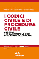 Cover of codici civile e di procedura civile commentati con la giurisprudenza per l'esame di avvocato. Esame di avvocato 2023-2024