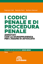 Cover of codici penale e di procedura penale commentati con la giurisprudenza per l'esame di avvocato. Esame di avvocato 2023-2024