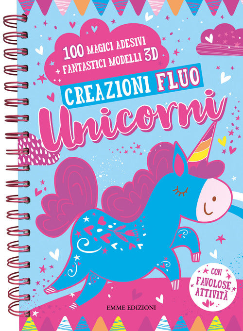 Cover of Creazioni fluo. Unicorni. Con adesivi