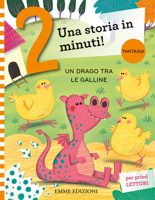 Cover of drago tra le galline. Prime letture. Stampatello maiuscolo