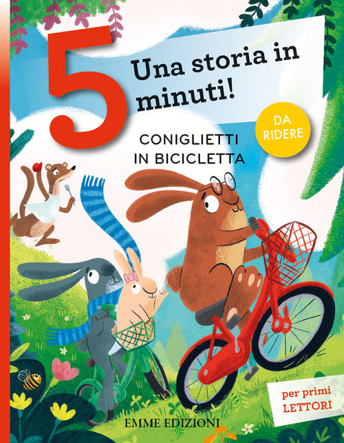 Cover of Coniglietti in bicicletta. Stampatello maiuscolo