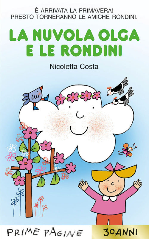 Cover of nuvola Olga e le rondini. Stampatello maiuscolo
