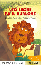 Cover of Leo leone fa il burlone. Stampatello maiuscolo